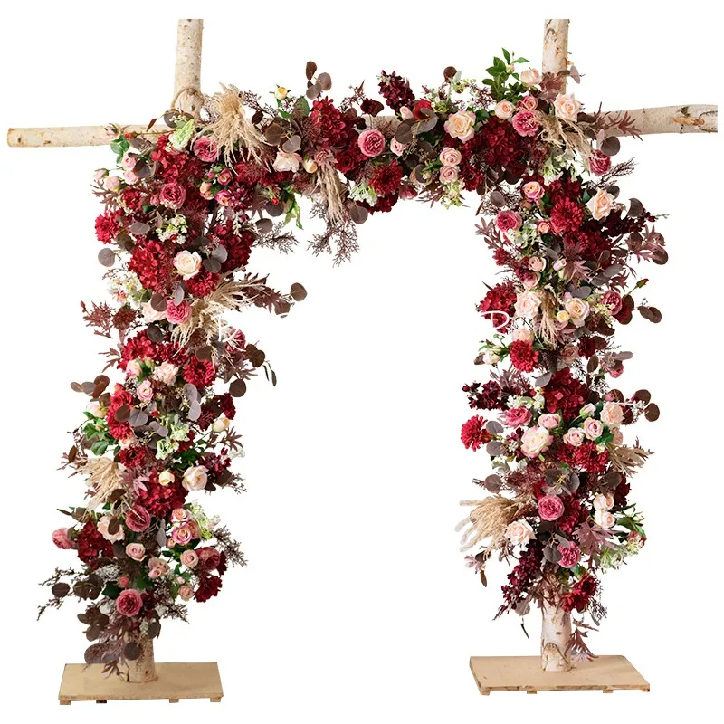 искусственные цветы тычинки для цветов Новый красный арочный цветочный ряд