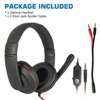 

Pohiks 1pc 3.5mm Wired Gaming Headset Deep Bass Stereo Game Earphone Computer Gamer Headphones With Microphone