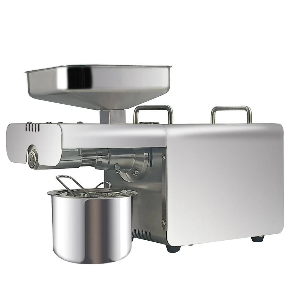 

Automatic Cold Oil Press Machine with Temperature Control Home Use Oil Expeller Mini Oil Extraction for Coconut Peanut Nut Seed