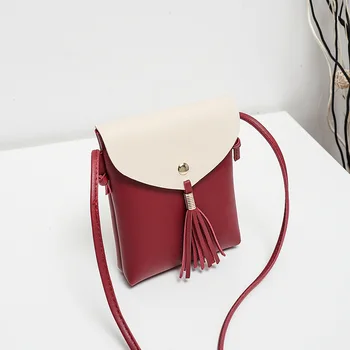 

Tassled Color One-Shoulder Phone Bag 2020 Spring and Summer New Style Change Packet luxury handbags women bags designer