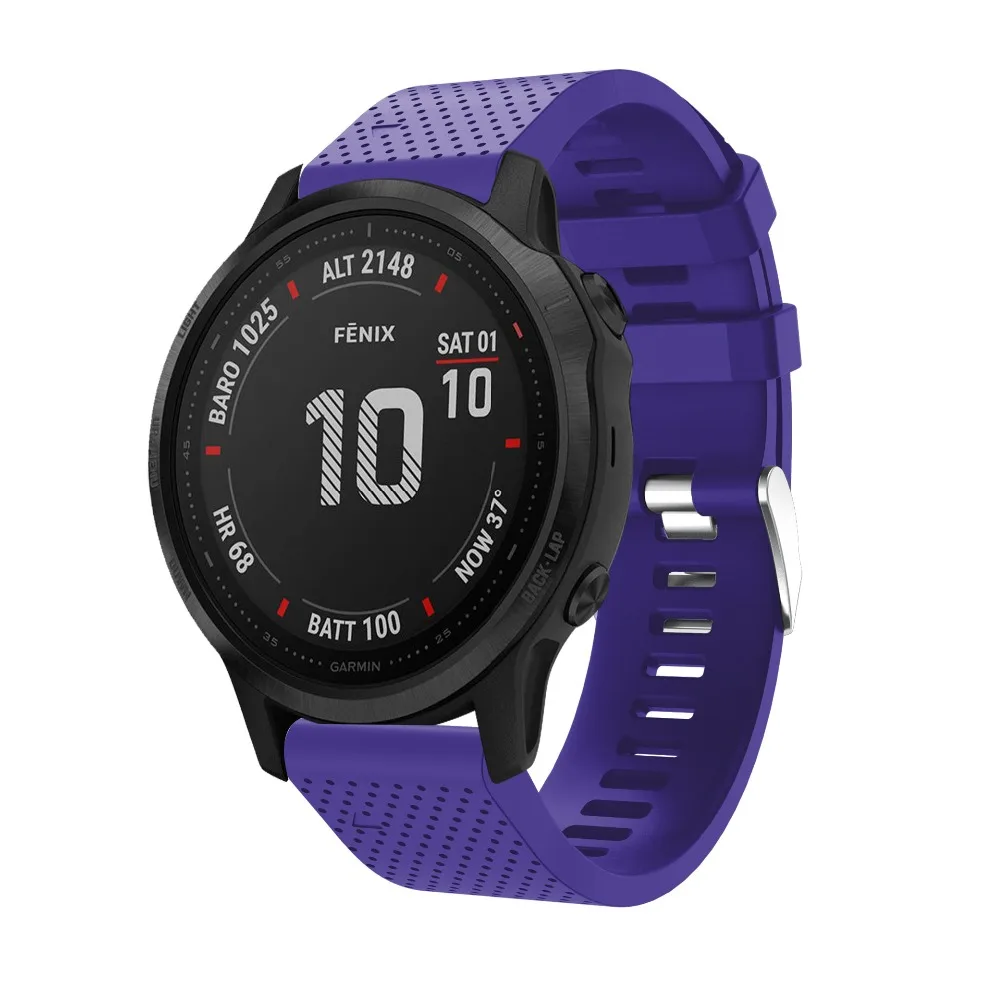 Браслет, ремешок для часов для Garmin Fenix 6X 6 6S 3 3HR 935 945 Quatix 5 Smart Quick Release силиконовый ремешок с регулировкой ремешка