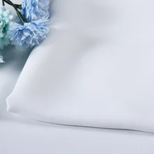 Белое шифоновое платье рубашка непрозрачная однотонная ткань по метру