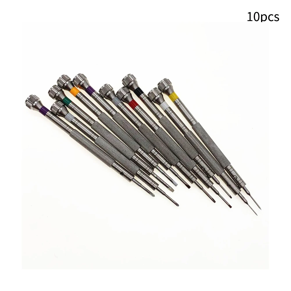 

10pcs Mini Watch Repair Steel Screwdriver Set Accessories Watchmaker Flat Blade Practical Pin Remover Slotted Portable Tools
