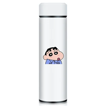 

Shin-chan 500ML Thermos Vacuum Flasks Temperature Display Stainless Steel Water Bottle Travel Coffee Mug Thermoes Cup Warm