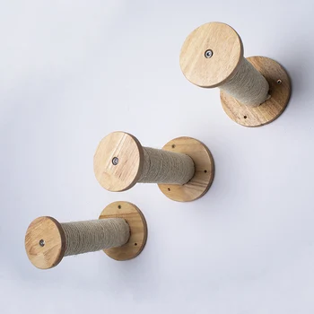 

Protect Furniture Sisal Rope Durable Easy Install Wall Mounted Cat Scratching Post Pole Play Activity Climber Toy Pet Supplies