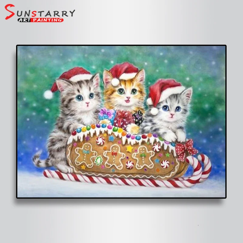 Sunstarry полный квадрат/круглая дрель 5D DIY бриллиантовый рисунок Рождество подарок