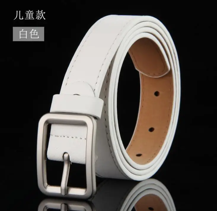 Child formal dress boys teenage belt designer kids PU leather fashion elastic belt buckle black Leisure strap accessorie GG