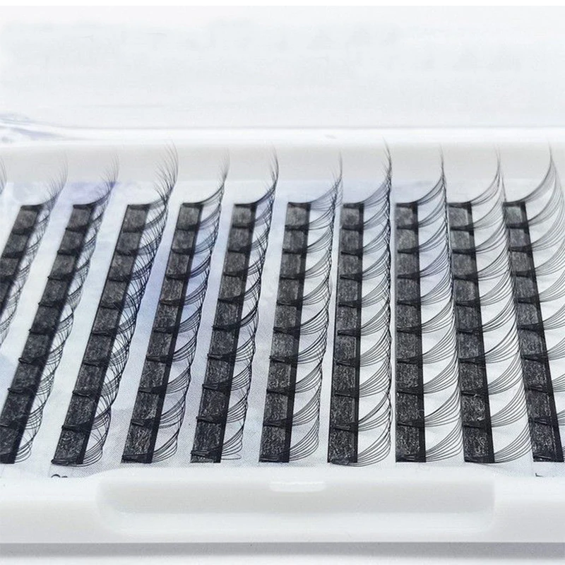 Оптовая цена volum 8D ресницы плюс короткая ручка ручной работы волосы русский рулон