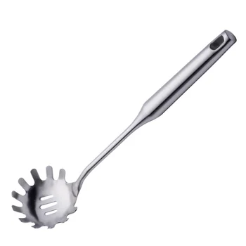 

Kitchen Stainless Steel Pasta Spoon Noodle Strainer Noodles Colander Noodle Strainer for Home Restaurant (Silver)
