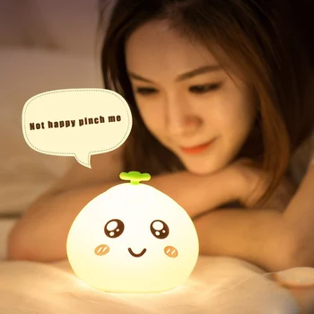 

Soft Silicone Lights Cute Shape Pattern Lights for Girlfriend Seven Colors Light UD88