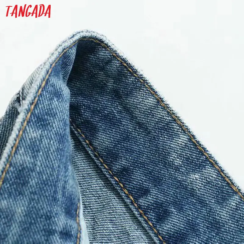 Tangada, женские шикарная мама, джинсы, штаны, пуговицы, длинные штаны, карманы, молния, свободные, повседневные, женские, джинсовые штаны, 4M126