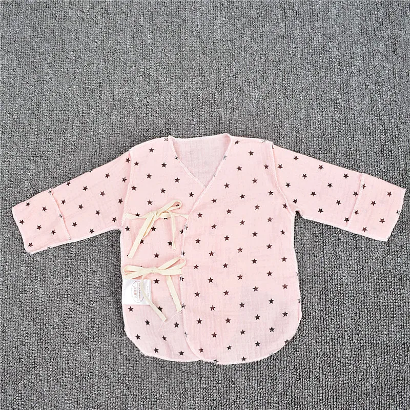 Детское нижнее белье; куртка для новорожденных; блузки для младенцев; хлопковые пальто; Осенняя дышащая газовая одежда для малышей; YCZ043 - Цвет: YCZ043F
