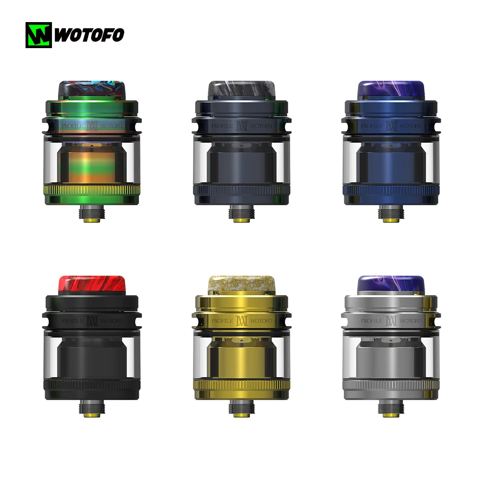 Оригинальный распылитель Wotofo Profile M RTA бак для вейпа 3 1 мл с 810 дрип-типом Clapton S Wire