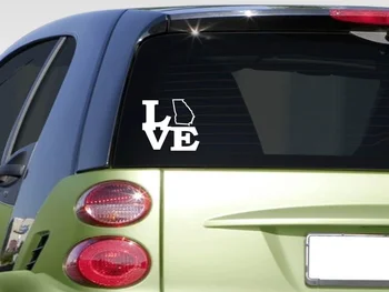 

Love Georgia state 6" sticker decal window football basketball window Sticker