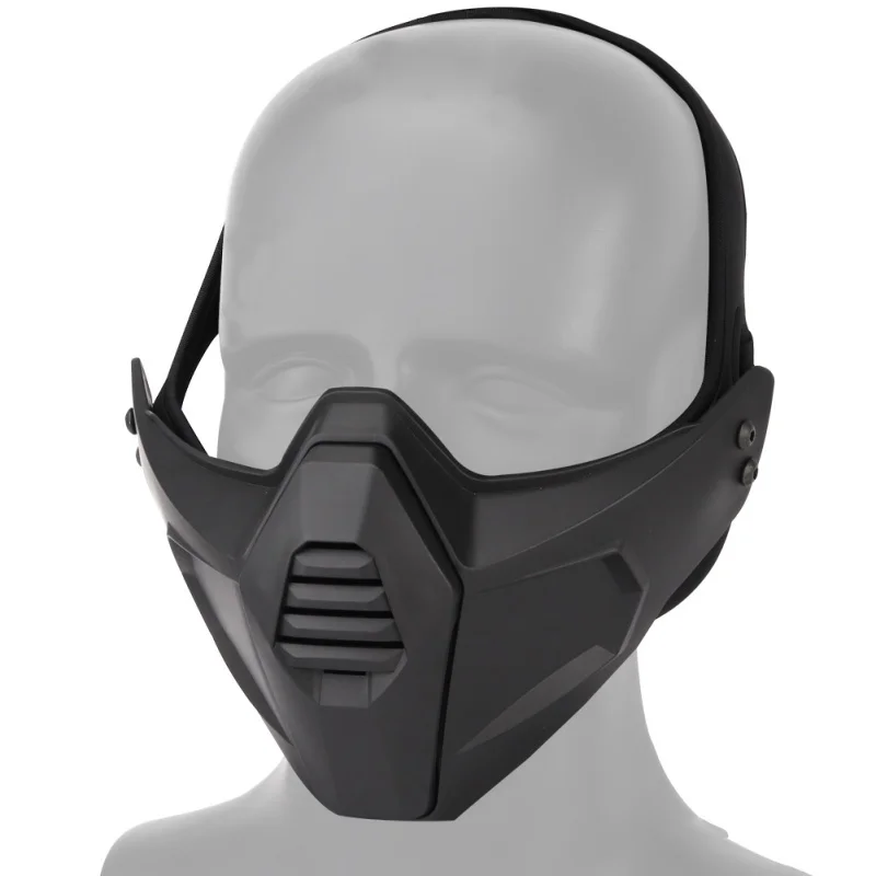 Тактическая) маска для охоты страйкбол маска для лица стрельба Wargames камуфляж Половина лица Защитная Нижняя маска Защита пейнтбола маска