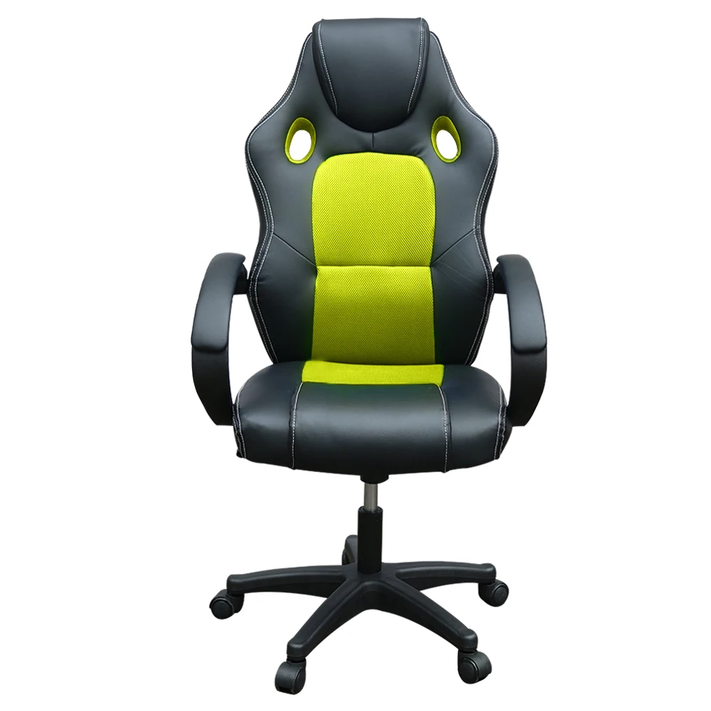 Игровое кресло с высокой спинкой из искусственной кожи, кресло для компьютера, офисное кресло