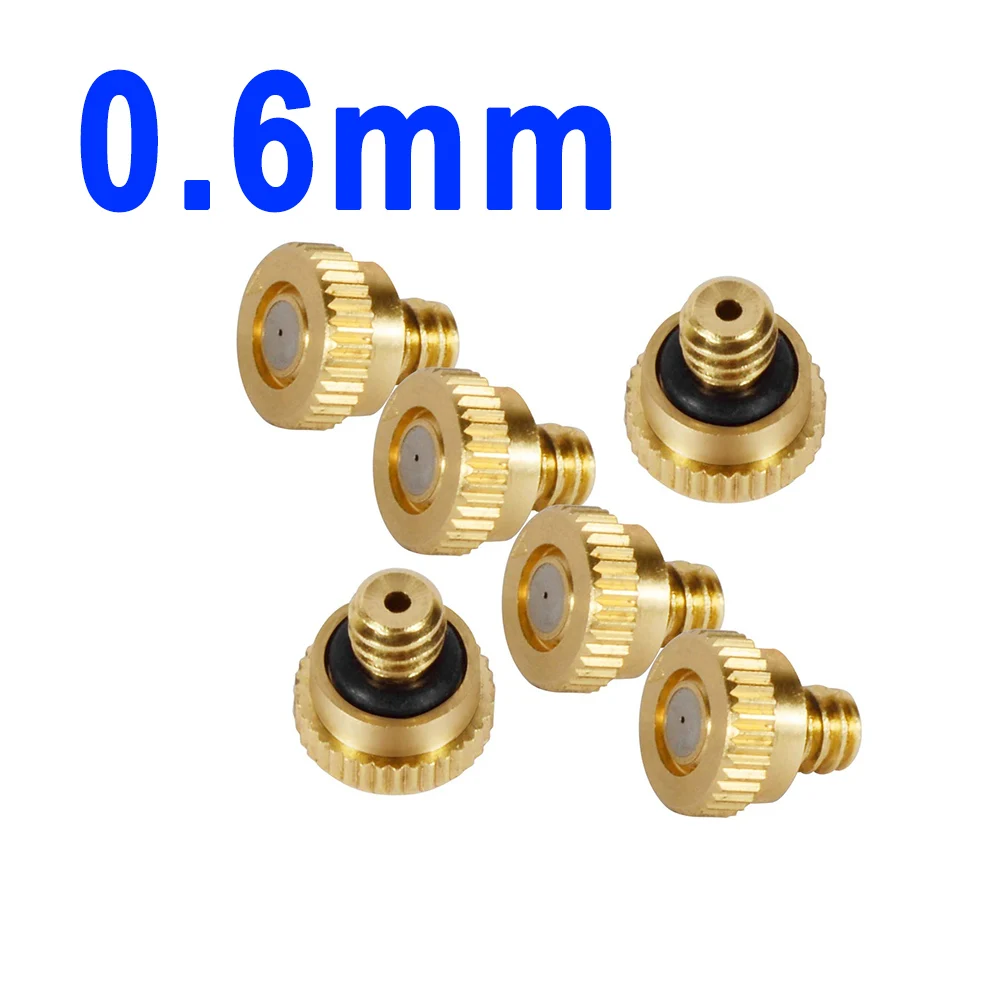 Thread 10-24UNC Brass Atomizing Lawn Mist Sprinkler Gardening Spray Nozzle misting fog nozzle Cooling Humidifying Cooling Nozzle 