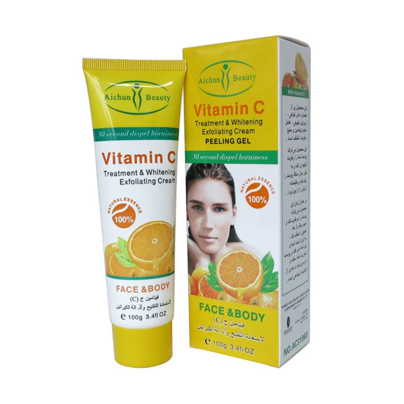 AICHUN отбеливающий отшелушивающий крем с витамином для лица и тела 100 г|cream peeling|peeling