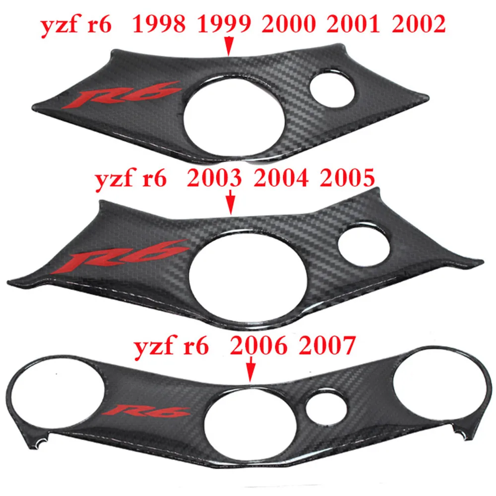 3D чехол для мотоцикла из углеродного волокна с тройным зажимом Yamaha YZF R6 YZFR6 YZF600 1998