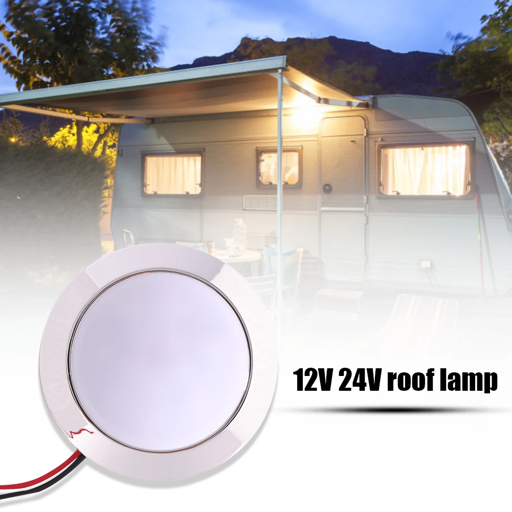 Luce LED In Rame Da 12 V. Dimmerazione Touch O Interruttore A Pressione. Fornita Con Staffe Di Montaggio. Illuminazione A 12 V Per Camper, Autocaravan E Barche. - Italia - Foto 4