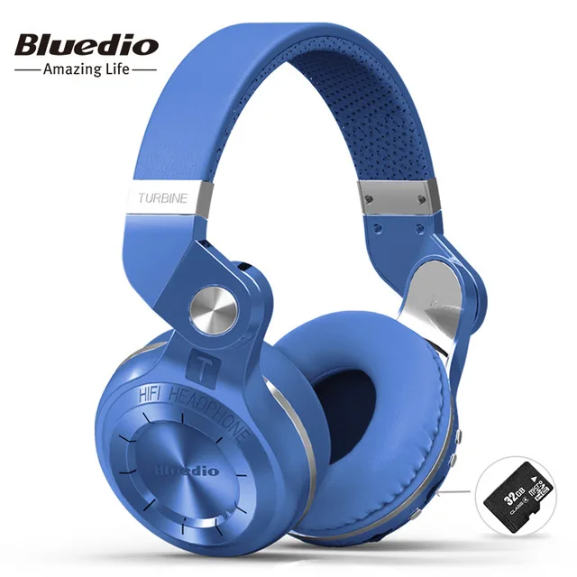 Bluetooth-наушники Bluedio T2 + складные с поддержкой FM-радио и SD-карт | Электроника