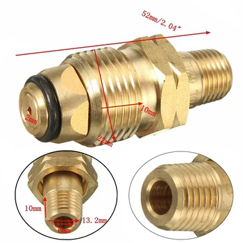 

MNPT Connector Propane Cylinder Fitting Full Flow POL Brass Valve Nozzle