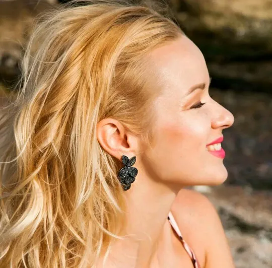 Female Flexible detachable Shiny Cubic Zirconia European Wedding Earrings Fashion High Quality Jewelry for Women