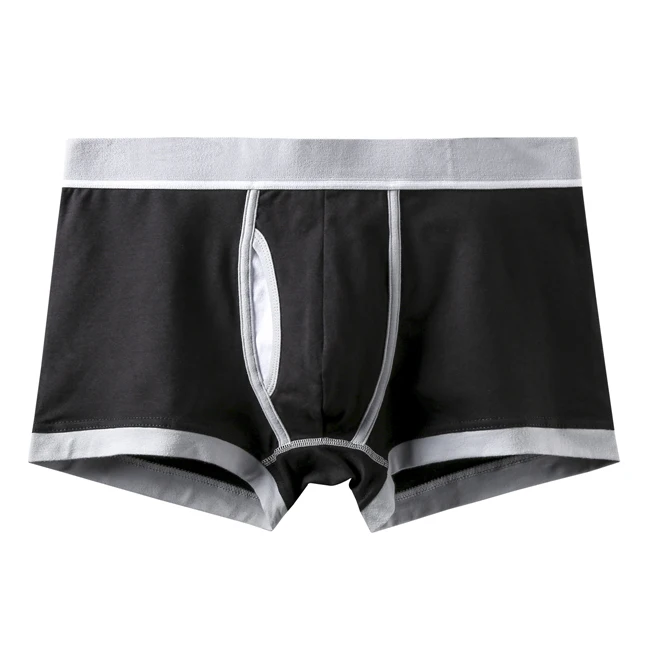 A0707 Black Модные популярные мужские брендовые Большие Нижнее белье Мужчины Боксеры Гомера мягкие хлопковые боксеры Мужское нижнее белье мужские трусы сексуальные трусы мужские Трусы - Цвет: A0707 Black