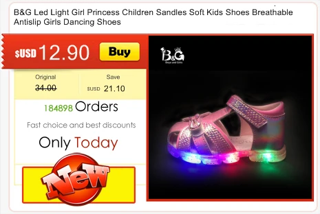 B&G Girls  Princess Sandals Dimond Childrens Princess Shoes Soft Anti-slip Beach Shoes Dancing Shoes