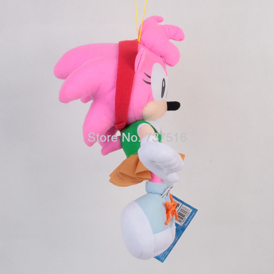 Аниме розовый озорной милый Amy Rose плюшевые мягкие куклы чучело животных детей рождественские игрушки Дети 11 дюймов подарки