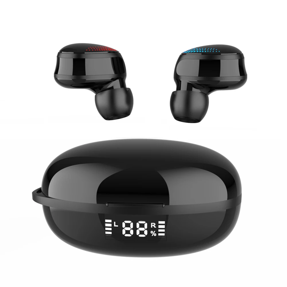 Earpiece Bluetooth Sport Earbuds Headset TWS Bluetooth Earbuds Wireless Headphones with Digital Display Charging Case