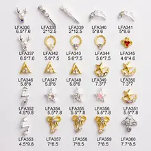 Стиль, японский стиль, маникюрный аксессуар из сплава, модный полый бант, украшение ногтей, металлические аксессуары для сверления