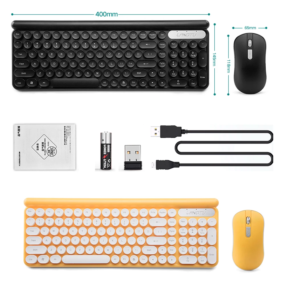 

2.4G Wireless Keyboard Mouse Set LT400 Rechargeable Esports Game Mechanical Hand Feeling Keyboard Gaming Keyboard Gaming Mouse