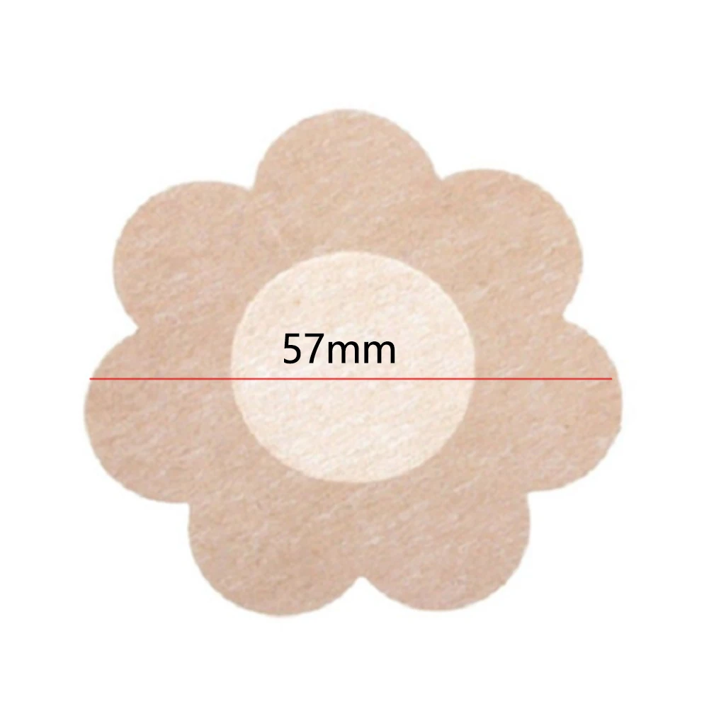 5pair Swimming Bra Seamless Ergonomic Flower Shaped Disposable Modesty Self Adhesive Petals Pads Accessories Nipple Cover