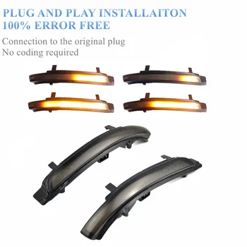 

Car LED Dynamic Indicator Blinker For Skoda Superb 2009 2010 2011 2012 2013 2014 Side Wing Mirror Flowing Turn Signal Light