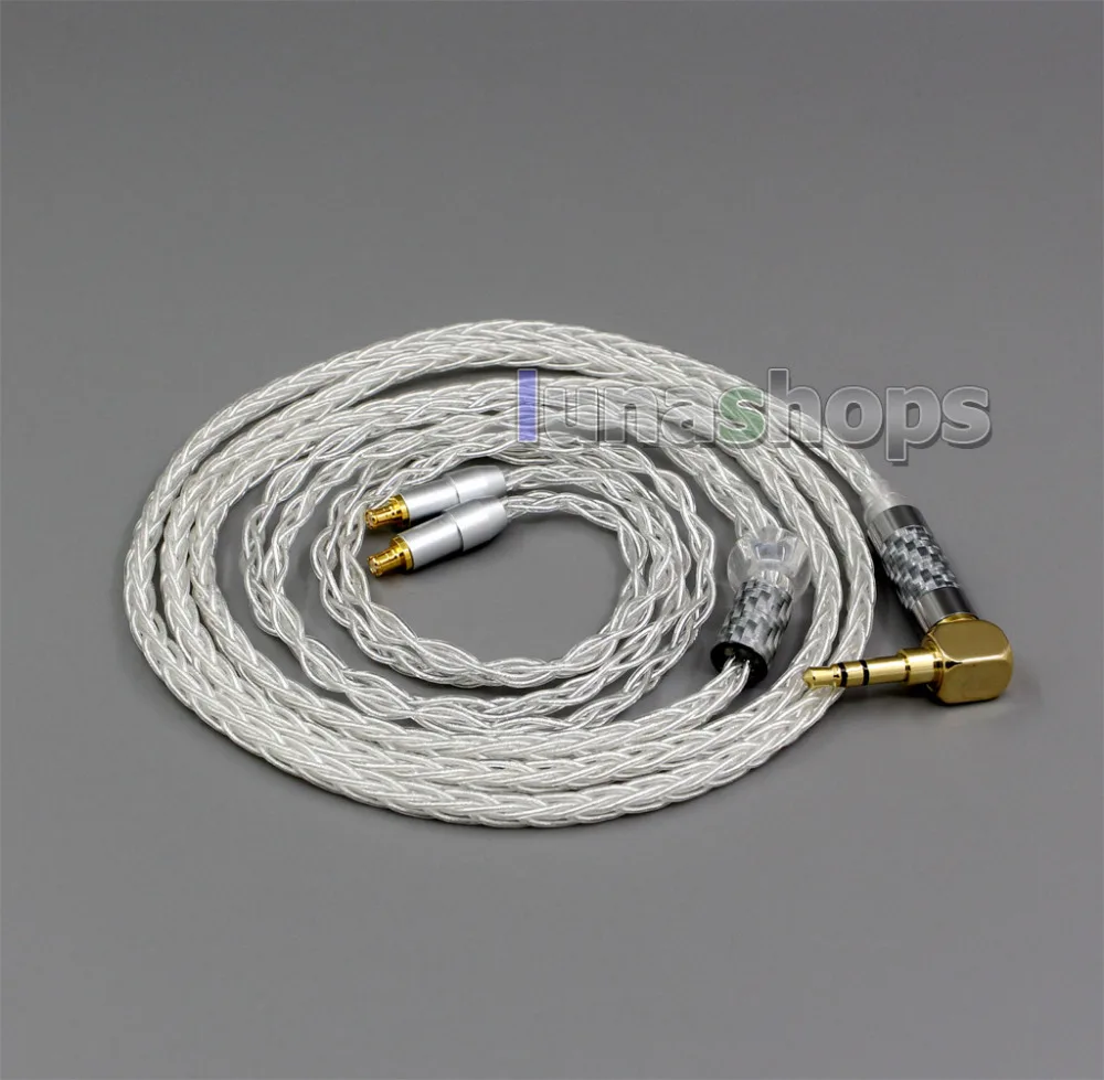 Кабель для наушников XLR 3 5 мм 2 4 99.99% чистый серебристый кабель Audio Technica HDC112A ES750 ESW950