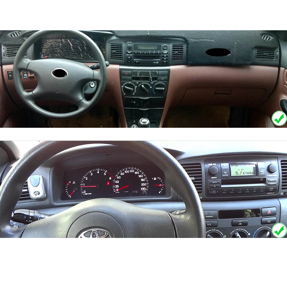 Excellent For Toyota Corolla E120 BYD F3 android 9.0 2 din 4G 64G 8 CORE Car radio DVD player Multimedia GPS Navigation obd2 wifi dvr DSP 4