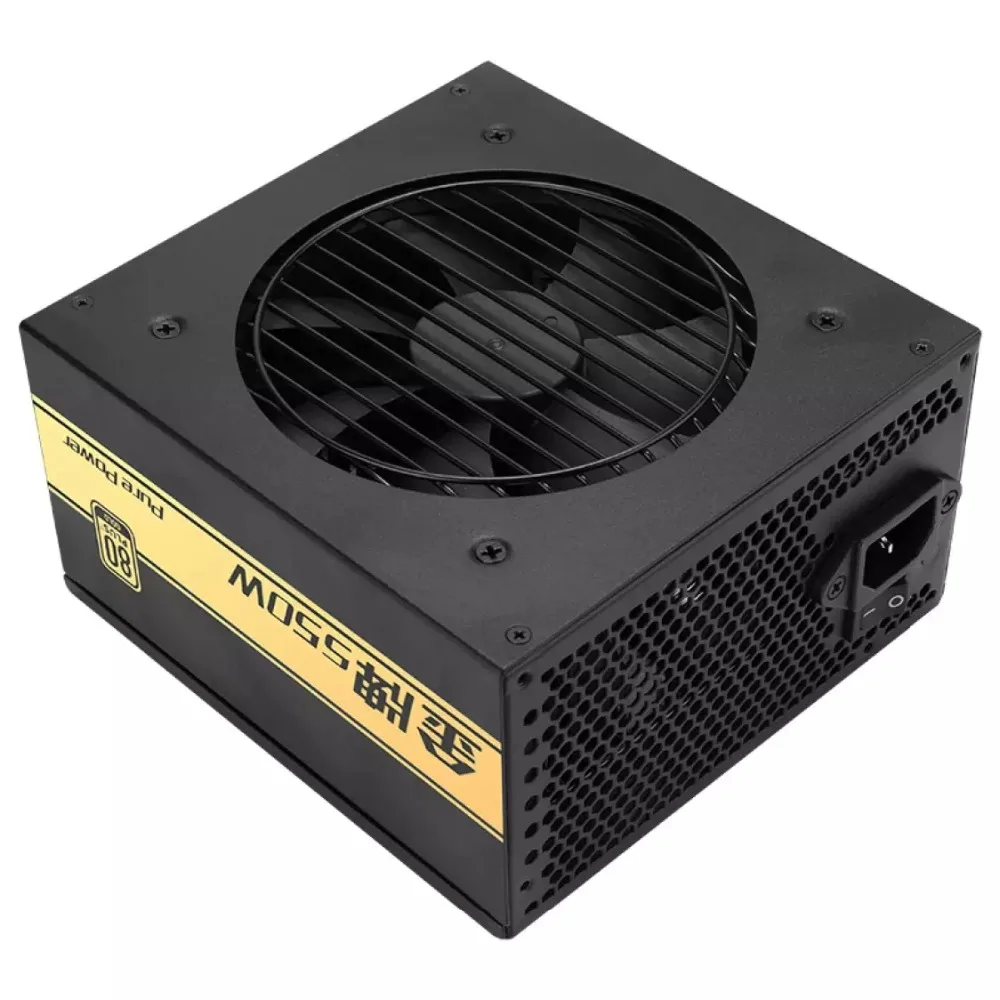 PSU для Sama полный модуль ATX 12 В 24 к 80 плюс Золотой игры Mute источник питания Номинальная 550 Вт Пиковая 650 Вт источник питания ETX-550-1