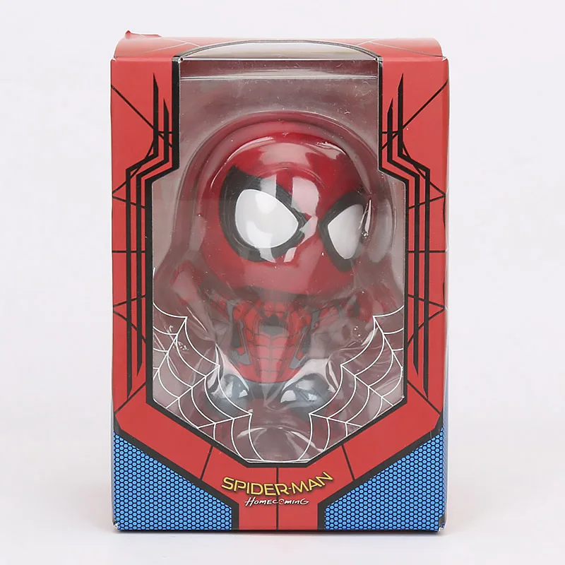 8.5cm box Мини 10 см Marvel игрушки Дэдпул фигурка качающаяся голова 1/10 масштаб предварительно окрашенный Человек-паук Черная пантера Коллекционная модель куклы игрушки - Цвет: 8.5cm box
