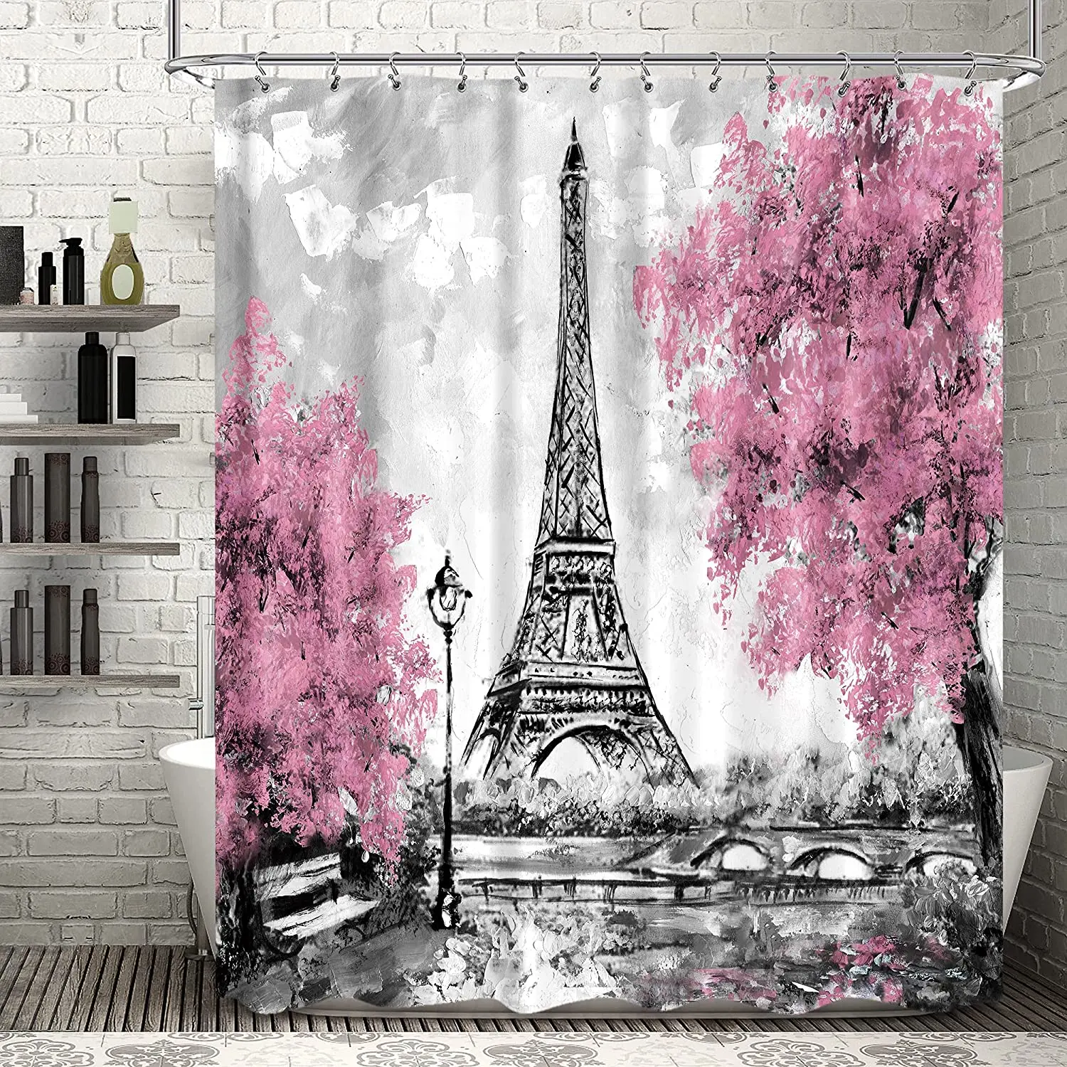 Pink Vintage Eiffel Tower