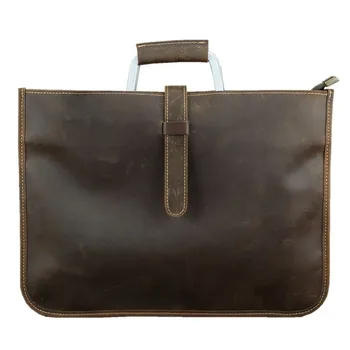 

2019 Fashion Hand-held Briefcase Men's Single Shoulder Bag Vintage Business Bag