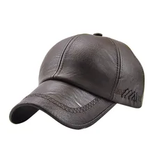 Мужские модные простые винтажные бейсбольные шапки для спорта на открытом воздухе, верховой езды, пеших прогулок, защищенные от Солнца кепки, повседневные однотонные шапки из искусственной кожи# A