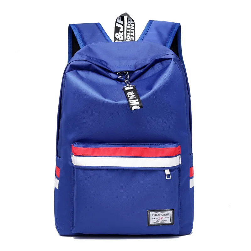

Versitile Fashion 2018 New Style WOMEN'S Bag Lettered Zipper Backpack College Style Middle School Students School Bag for Both M