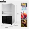 Xeoleo Commercial Ice maker 45KG/24h Ice machine 32 pcs Cube ice each time 20min make ice for Cafe/Bubble tea shop 6kg Storage 2
