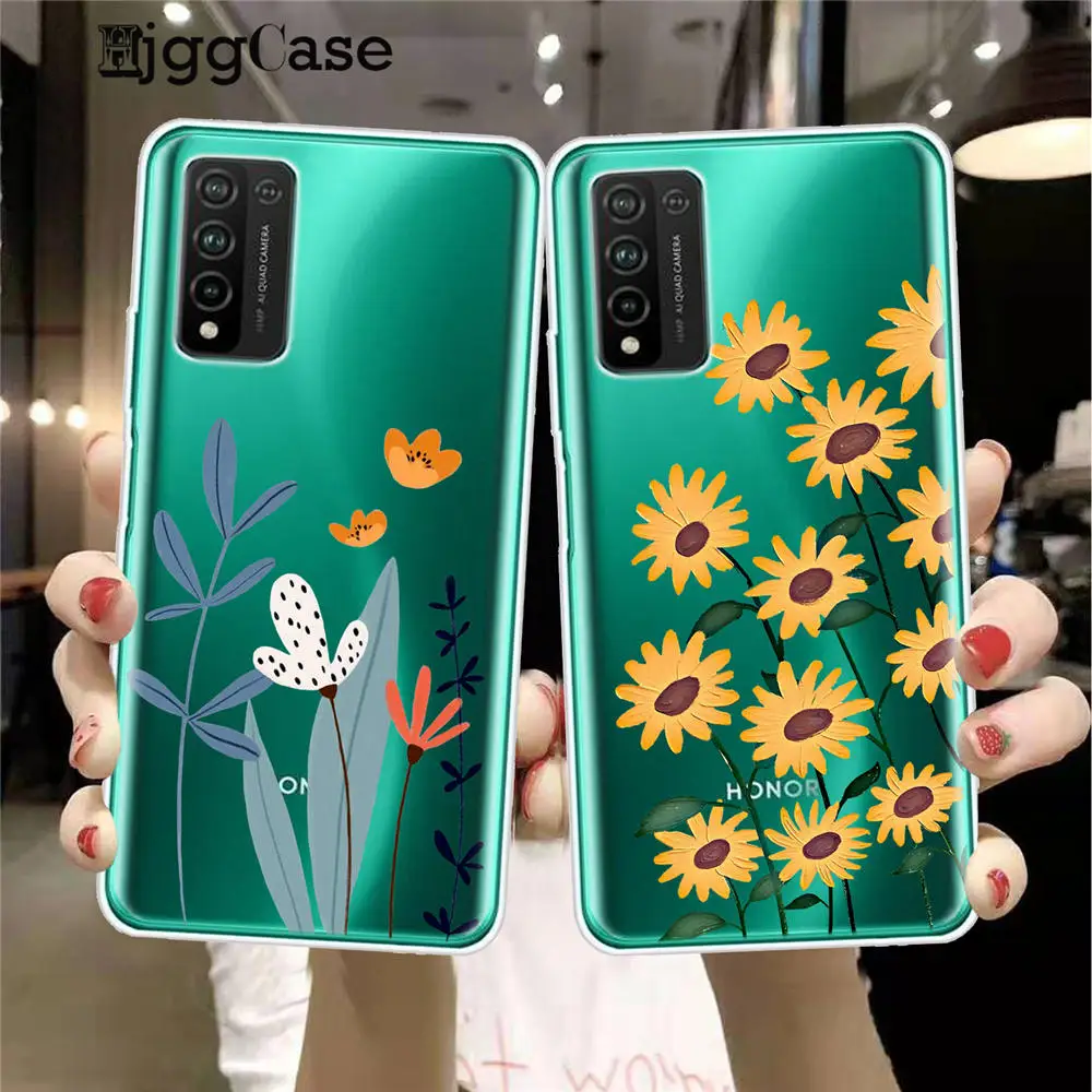 Роскошный цветной чехол для телефона Huawei Honor 9 10 20 30 Lite Pro 10i 30i 8C 8X 9X 10X прозрачный
