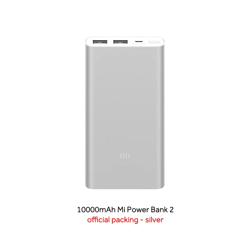 SLIVER Color Аккумулятор Xiaomi Mi Power Bank 3 10000 PLM13ZM Fast Charge Version Недорогой внешний аккумулятор с быстрой зарядкой - Цвет: SLIVER Color