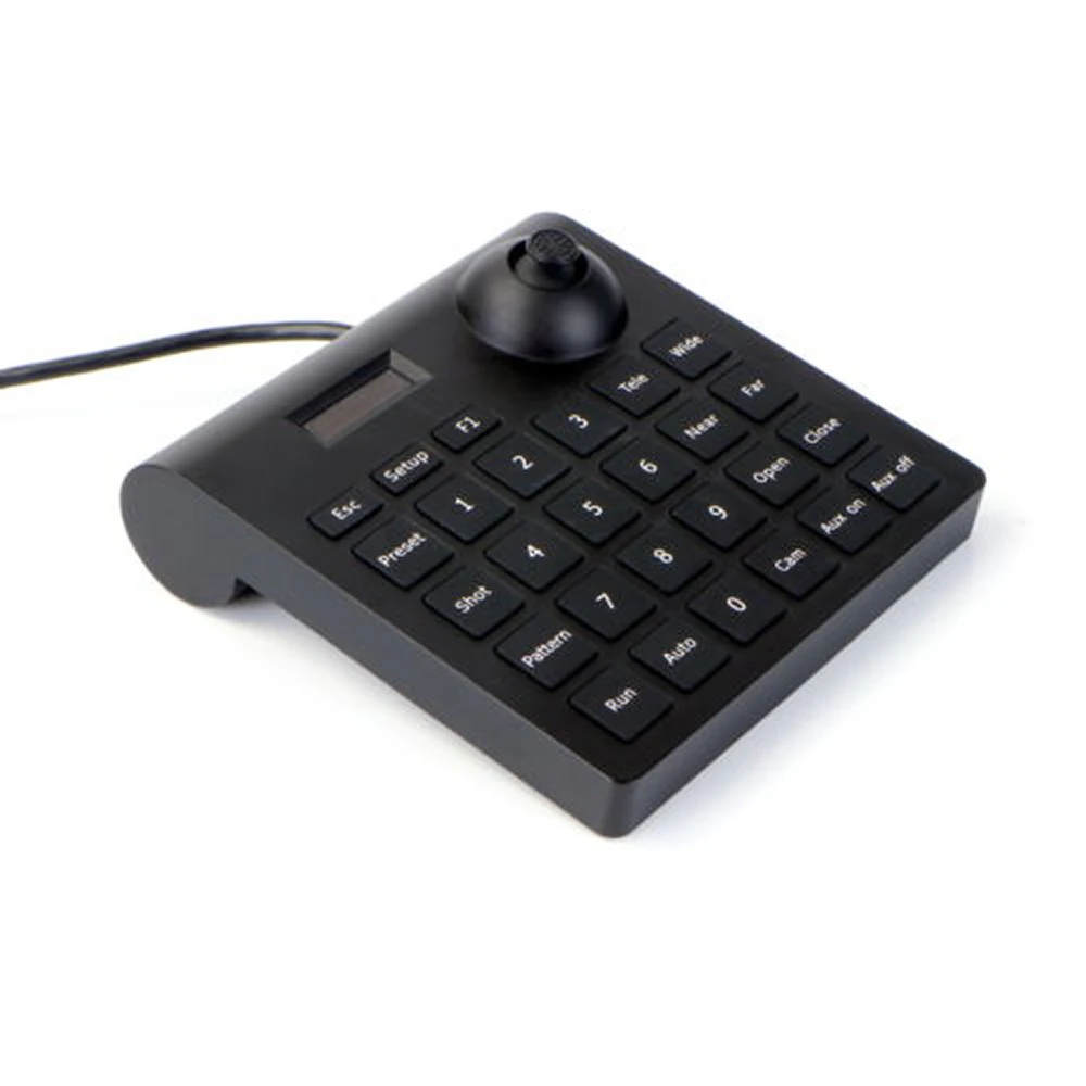 Mini 2-Axis joystick keyboard controller Joystick CCTV Keyboard Controller for DVR PTZ Speed Dome Camera Pan Tilt Zoom Pelco P/D Protocol RS485 Control