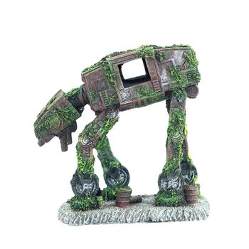 

Fish Tank Landscaping Resin Robot Dog Aquatic Scenery Simulation Dog Aquarium Ornament Creative Fish Tank Decor for Store