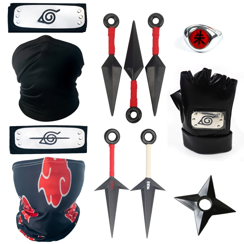 Accessoires De Cosplay Anime Naruto, Gants Itachi, Masque Facial