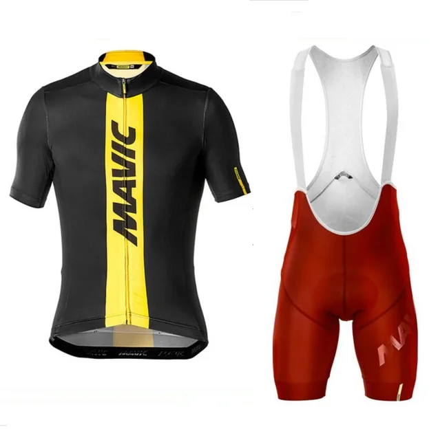 US $19.76 Mavic short sleeve cycling jersey set for men road bike mountain mtb pro Team Bicycle set clothing 
